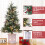 3ft Pre-Lit Mini Artificial Christmas Tree with Warm White 3