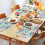 Tischsets aus Leinenmischgewebe mit Blumenmuster, 4er-Set 2