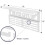Metal Wall-Mounted Medal Display Rack with Shelf White 2