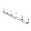 Perchero de pared de acero inoxidable con 6 ganchos 2