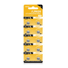 Gombíkové batérie LR626, 1,5 V, 10 kusov