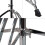 SONICAKE Drum Stool Adjustable Drum Throne Foldable with Anti-Slip Padded Drum Seat Black 6