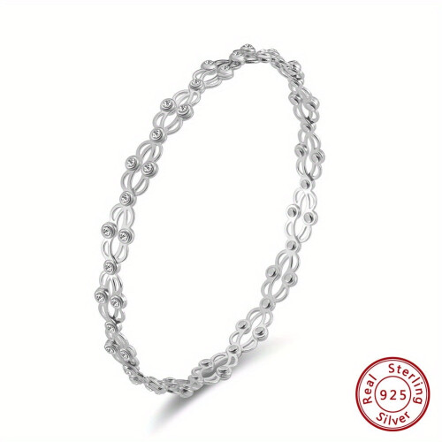 925 Sterling Silver Adjustable Bracelet or Ring 2