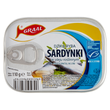 GRAAL Sardynki w oleju roślinnym 110g