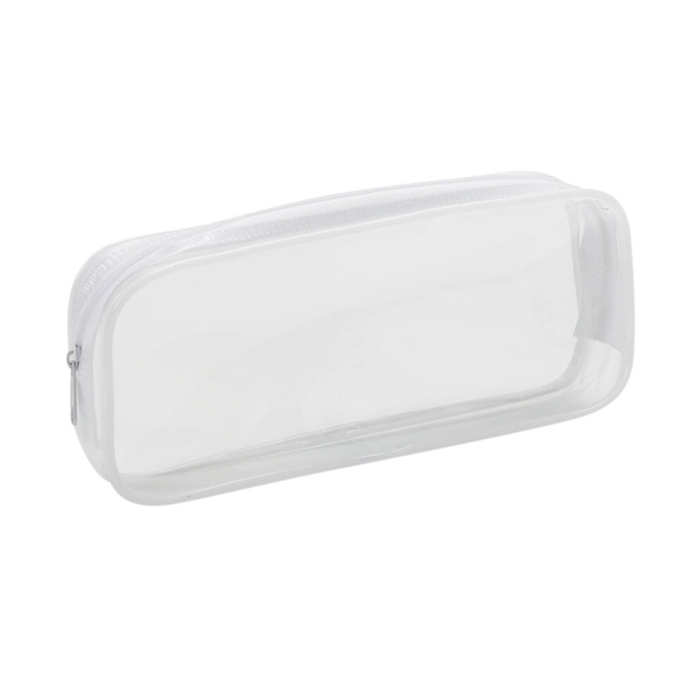 YOLOKE clear zipper pouches travel toiletry organizer white