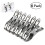 Klesklyper opphengsklips sølvfargede 24 stk 4