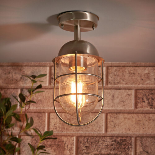 (Stainless Steel) Litecraft Cari Outdoor Lantern 1