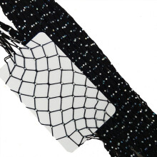 Girls Fishnet Stockings with Rhinestones, 1 Pair