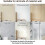 Adjustable Tension Curtain Rod 16-28 in White 3