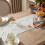 Τραπεζομάντηλο Boho 13x90 εκ., Φυσικό Βαμβάκι με Φούντες 3