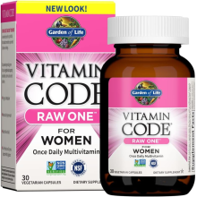 Garden of Life Vitamin Code RAW ONE for Women, 30 vcaps