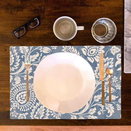 Boho Paisley placemats set van 4, wasbaar polyester 1