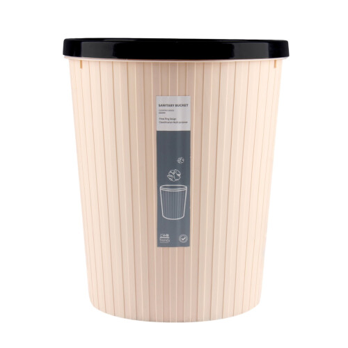 Scandinavische plastic afvalbak met drukring 1