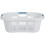 Witte plastic wasmand 17,75 x 9,38 x 25,75 inch 2
