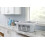 Witte plastic wasmand 17,75 x 9,38 x 25,75 inch 4