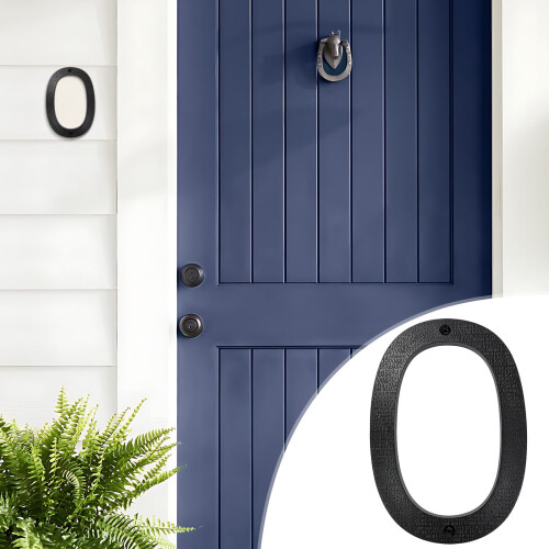 Numéro de maison flottant en acier inoxydable de 5 pouces 2