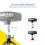 SONICAKE Heavy Duty Drum Throne Height Adjustable Padded Stool Double Braced Ant 4