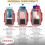 Capa de braço resistente à água TRIBE para iPhone e Galaxy - Compatível com Pro Max, S Ultra, Plus, Edge, Note - Alça ajustável, bolso para 5