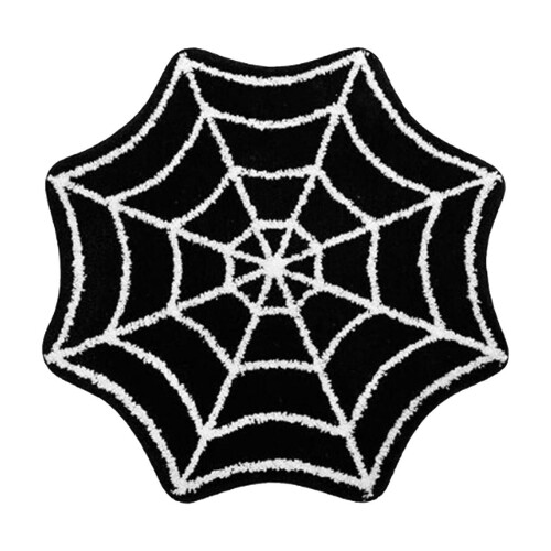 Halloween-Spinnennetz-Teppich, Plüsch-Gothic-Dekor 1