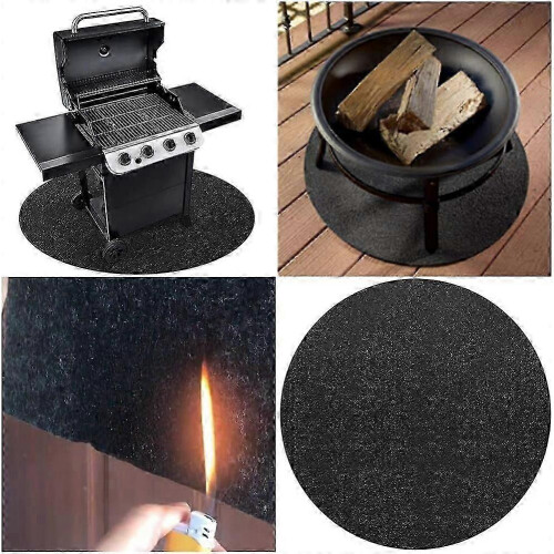 BBQ Grill Splatter Mat, Fireproof Heat Resistant 68cm x 68cm, Reusable Floor Protector 1