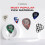 Planet Waves Black Celluloid Guitar Picks Pack of 100 - Medium 2