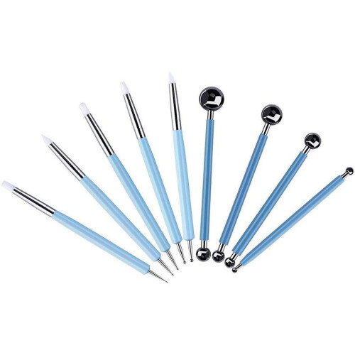Mandala dotting stencil tools for rock painting kit with 2
