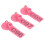 Cattle Ear Tags, 100 Sets with ID Cards for Livestock Identification, PP Material, 5.3x1.8cm 5