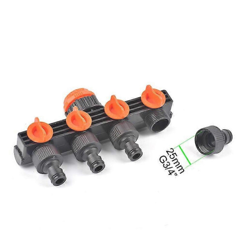 4 Way Hose Splitter with Quick Connector for Garden Automatic Watering System 1