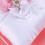 Coussin d'alliances en satin perle fleur 20x20cm 3