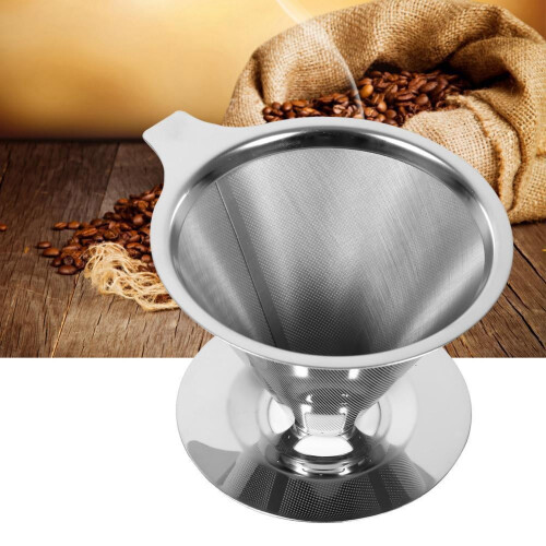 Kaffefilterholder til drypper i rustfrit stål 1