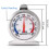 Oven Thermometer Analog 50-300C 3 Pack 2