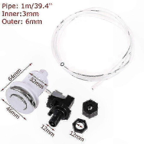 16A Push Air Switch Compatible with Waste Disposal, Bathtub and Massage Systems, 250V 1