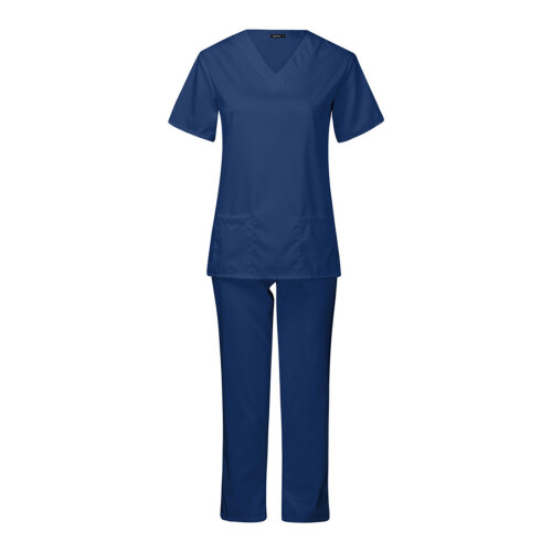 Γυναικείο σκούρο μπλε σετ scrubs – κοντομάνικο τοπ και παντελόνι 2