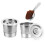 Coffee Capsuled Cup Refillable Coffee-Two filters 1 spoon 4