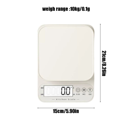 Kitchen Scale Digital 1g–10kg White 2