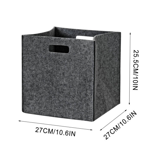 Cube de rangement pliable en tissu 27 x 27 x 25,5 cm 2