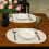 Set de 6 sets de table ovales tressés, 30 x 45 cm, polyester 5