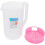 Pichet en plastique de 2,4 L avec couvercle et graduations 3
