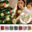 Christmas Ornaments Blue Gold Shatterproof 16 pcs 3