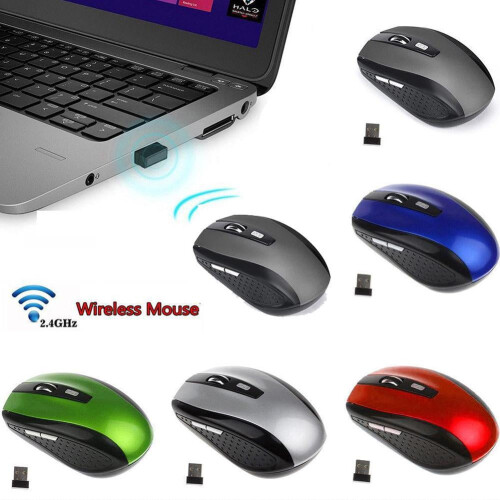 Wireless Optical Mouse 2.4GHz USB for Laptop PC 1