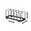 Euro Kitchen Organizer Rack Black 9.44 in 3