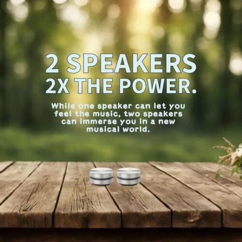AQITTI Bluetooth mini-luidspreker, botgeleiding, draagbare draadloze stereo-bas, zilver, compatibel met iPhone/Android 2