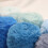 Chenille Yarn Soft Fluffy 100g Milk White Blue 4