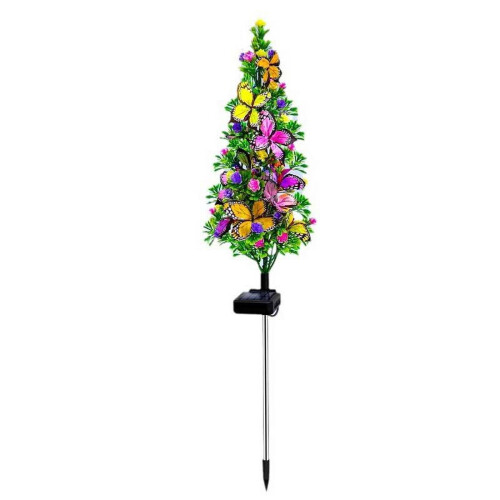 Solar-Powered Christmas Tree Outdoor Decor 2pcs 2