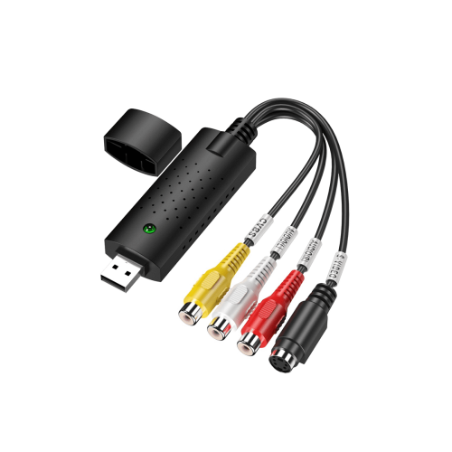 2X USB2.0 Easy Cap Video TV DVD DVR Inspelningsadapter Easier Cap USB Videoinspelningsenhet Stöder Win10 2
