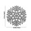 Snowflake Dining Table Mats Heat Insulating Geometric 4-Pack 3