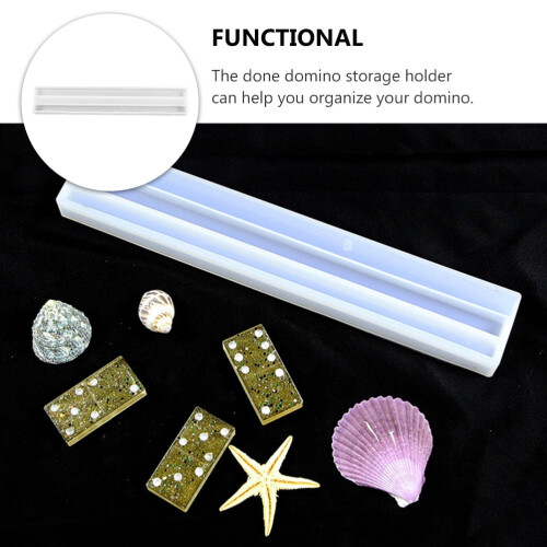 Καλούπι σιλικόνης Eease Resin Domino Rack & Stand για χειροτεχνίες DIY 1