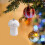 Black Christmas Tree Ornaments Irregular Ball 3.14in 5