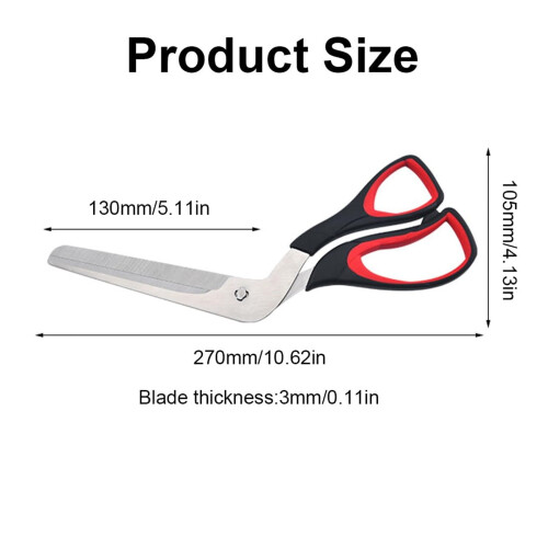Ciseaux à pizza Giyblacko en acier inoxydable (1 pièce) 1