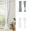 Leinenvorhänge, 2-teiliges Set, lichtfilternder Vorhang-Weiß B 4